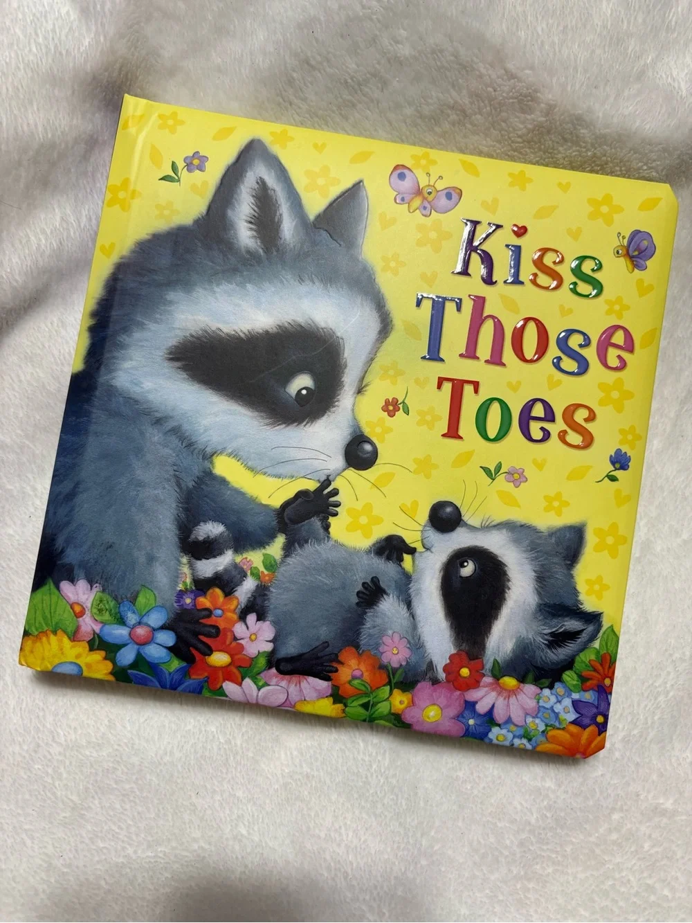 Kiss Those Toes Children's Board Book - Yellow